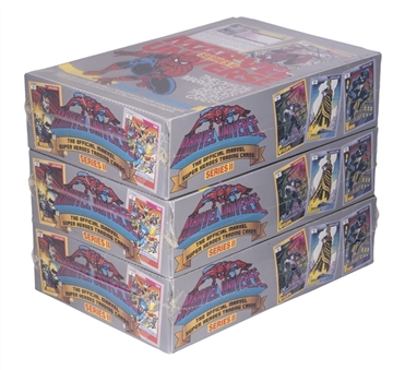1991 Marvel Comics "Marvel Universe" Series 2 Unopened Box Trio (3 Different)